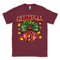 Burgundy festive holiday bow design Classic Tee - CowhideDigitalArt