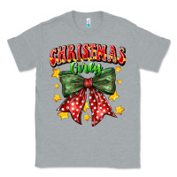 Heather Grey festive holiday bow design Classic Tee - CowhideDigitalArt