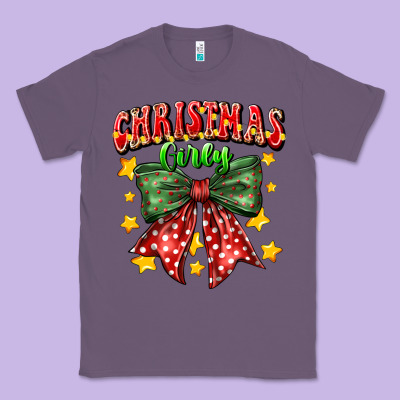 Festive Holiday Bow Design Classic Tee Designed By Cowhidedigitalart