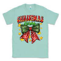 Seafoam festive holiday bow design Classic Tee - CowhideDigitalArt