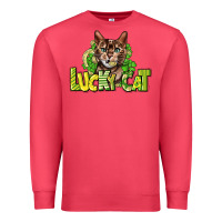 Cardinal Lucky cat St. Patrick's Premium Sweatshirt - HowdyJamesFarm