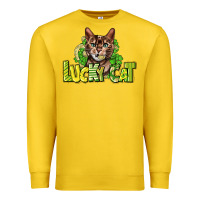 Lemon Lucky cat St. Patrick's Premium Sweatshirt - HowdyJamesFarm