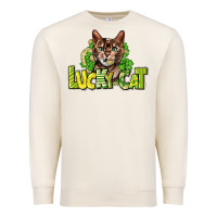 Sandshell Lucky cat St. Patrick's Premium Sweatshirt - HowdyJamesFarm