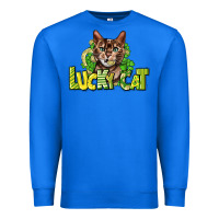 True Royal Lucky cat St. Patrick's Premium Sweatshirt - HowdyJamesFarm