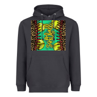 Smoke Softball leopard tumbler Heavyweight Hoodie - HowdyJamesFarm