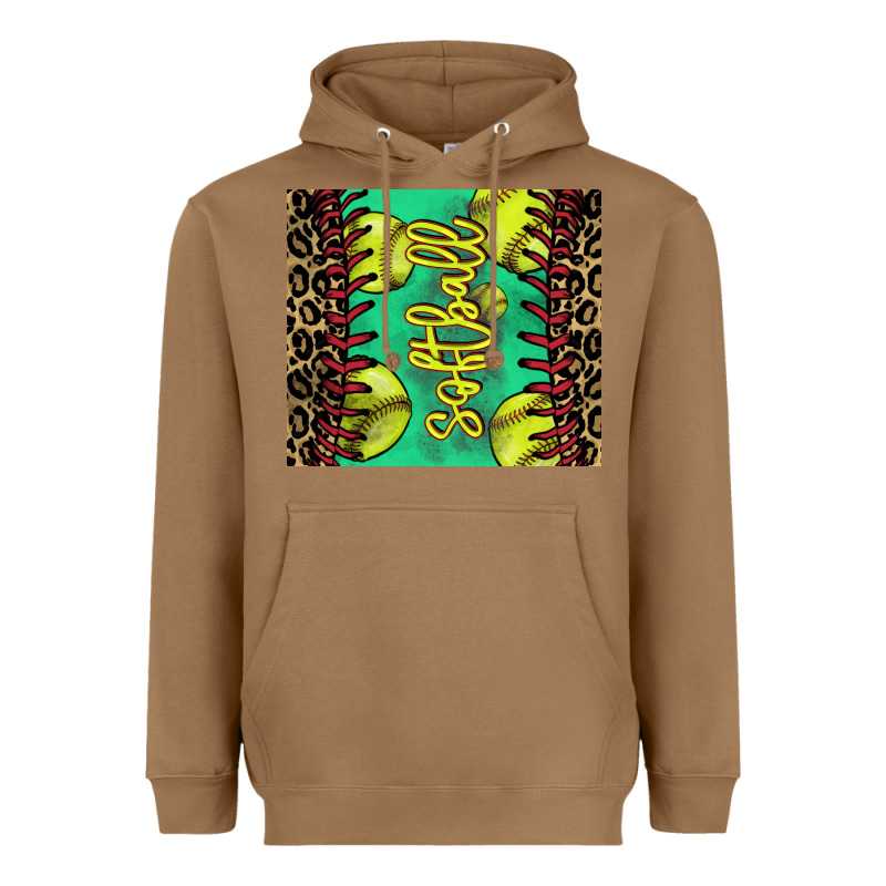Softball Leopard Tumbler Heavyweight Hoodie by HowdyJamesFarm | Teevron