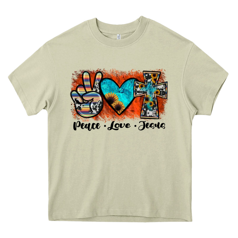 Peace Love Jesus Heavy Core Tee by JahusDesignShop | Teevron