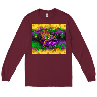 Burgundy mardi gras lips Long Sleeve Tee - LillyAllenDesigns