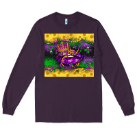 Plum mardi gras lips Long Sleeve Tee - LillyAllenDesigns