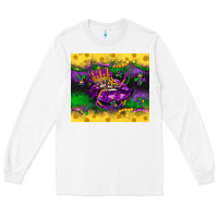 White mardi gras lips Long Sleeve Tee - LillyAllenDesigns