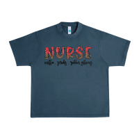 Midnight Navy christmas nurse Urban Heavy Tee - MaliasSmallBusiness