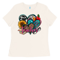 Bone teacher hearts Ladies Tee - Jasminsmagicworld