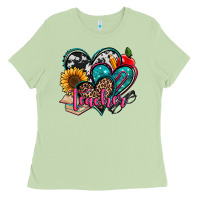 Matcha teacher hearts Ladies Tee - Jasminsmagicworld