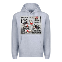 Heather Grey senior 2024 Premium Hoodie - CowGirlArtShop