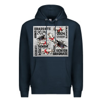 Navy senior 2024 Premium Hoodie - CowGirlArtShop