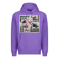 Purple senior 2024 Premium Hoodie - CowGirlArtShop
