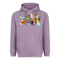 Lavender Easter coffee cups Easter Day Heavyweight Hoodie - CowGirlArtShop