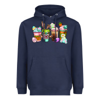 Navy Easter coffee cups Easter Day Heavyweight Hoodie - CowGirlArtShop