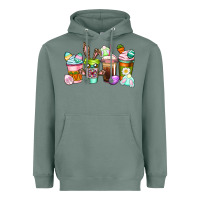 Easter Coffee Cups Easter Day Heavyweight Hoodie | Teevron