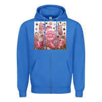 True Royal cafecito y chisme with leopard tumbler tbs Zipper Hoodie - TumblerDesignByShophia