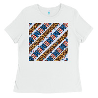 White american mama leopard seamless pattern Ladies Tee - BundleAndBundleShop