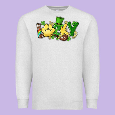 Lucky Pet  St. Patrick's Premium Sweatshirt Designed By Howdyjamesfarm