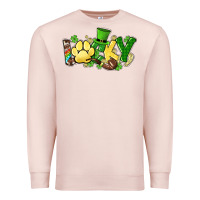 Pale Pink lucky pet  St. Patrick's Premium Sweatshirt - HowdyJamesFarm