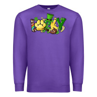 Purple lucky pet  St. Patrick's Premium Sweatshirt - HowdyJamesFarm