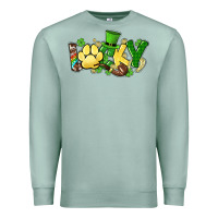 Seafoam lucky pet  St. Patrick's Premium Sweatshirt - HowdyJamesFarm