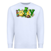 White lucky pet  St. Patrick's Premium Sweatshirt - HowdyJamesFarm