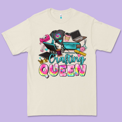 Crafting Queen Premium Tee Designed By Jahusdesignshop