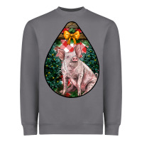 Storm christmas pig Heavyweight Sweatshirt - LillyAllenDesigns