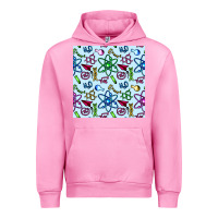 Fuchsia Pink Science Teacher Seamless Pattern Urban Hoodie - BundleAndBundleShop