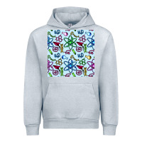 Heather Grey Science Teacher Seamless Pattern Urban Hoodie - BundleAndBundleShop