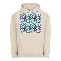 Pigment French Oak Science Teacher Seamless Pattern Urban Hoodie - BundleAndBundleShop