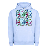 Pigment Grape Ice Science Teacher Seamless Pattern Urban Hoodie - BundleAndBundleShop