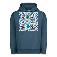Pigment Midnight Navy Science Teacher Seamless Pattern Urban Hoodie - BundleAndBundleShop