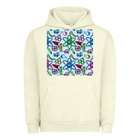Pigment Pistachio Science Teacher Seamless Pattern Urban Hoodie - BundleAndBundleShop