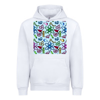 White Science Teacher Seamless Pattern Urban Hoodie - BundleAndBundleShop