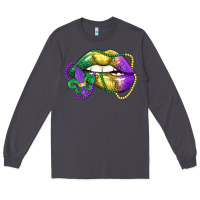Smoke mardi gras lips Long Sleeve Tee - LillyAllenDesigns