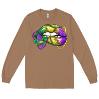 Toasted Coconut mardi gras lips Long Sleeve Tee - LillyAllenDesigns