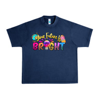 Navy your future is bright Urban Heavy Tee - NancyCooperArtShop