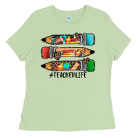 Matcha #teacherlife pencils Ladies Tee - JahusDesignShop