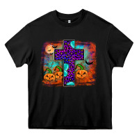 Black halloween cross Heavy Core Tee - JahusDesignShop