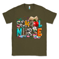 Army Green school nurse Classic Tee - NancyCooperArtShop