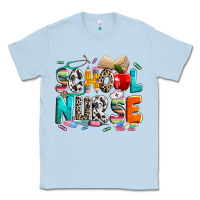 Dusty Blue school nurse Classic Tee - NancyCooperArtShop