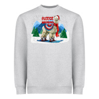 Heather Grey fleece navidad alpaca mountains Heavyweight Sweatshirt - LillyAllenDesigns