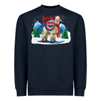 Navy fleece navidad alpaca mountains Heavyweight Sweatshirt - LillyAllenDesigns
