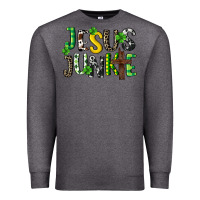 Charcoal Heather Jesus junkie St. Patrick's Premium Sweatshirt - CowGirlArtShop