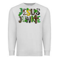 Dove Grey Jesus junkie St. Patrick's Premium Sweatshirt - CowGirlArtShop